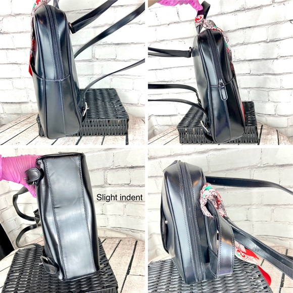 Gucci SOHO black leather backpack with organizer and scarf - Picture 14 of 16